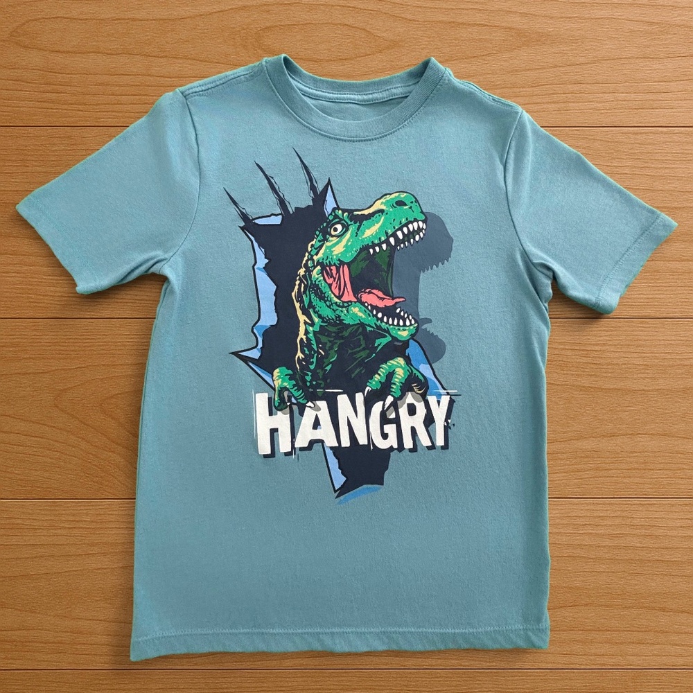 Wonder Nation Boys Hangry Tear, Crew Neck, Short Sleeve, Graphic T-Shirt